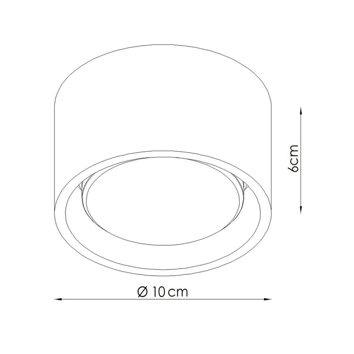 SOLLUX SL.2446 Plafón MODO 1 topo Gx53