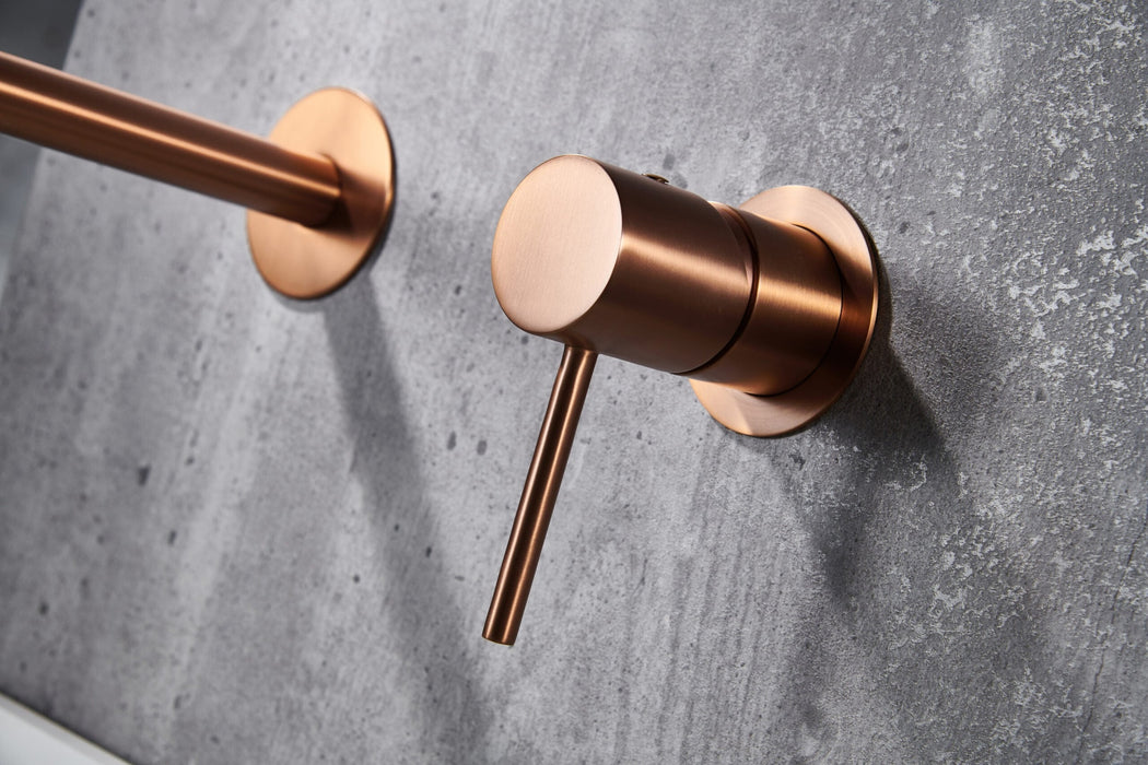IMEX GLM039/ORC MONZA Grifo Monomando Lavabo Empotrado Oro Rosa Cepillado