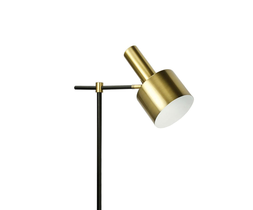 ANDREA HOUSE IL19087 Lámpara Pie Latón/Negro 37,5x23x150 CM