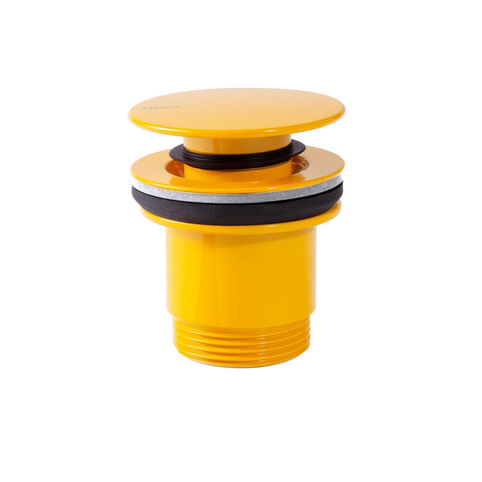 TRES 24284001AM Válvula De Desagüe Click-Clack Simple-Rapid Para Lavabo/Bidé Color Ámbar