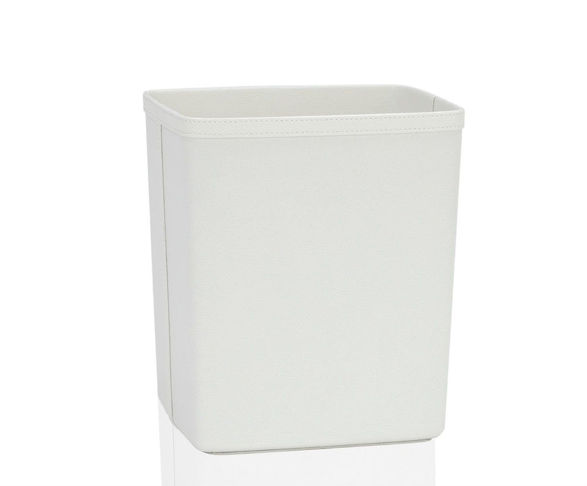 ANDREA HOUSE PA62333 Papelera Efecto Piel Blanca
