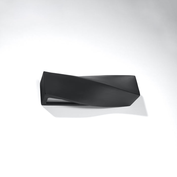SOLLUX SL.0870 Aplique de Cerámica SIGMA Negro