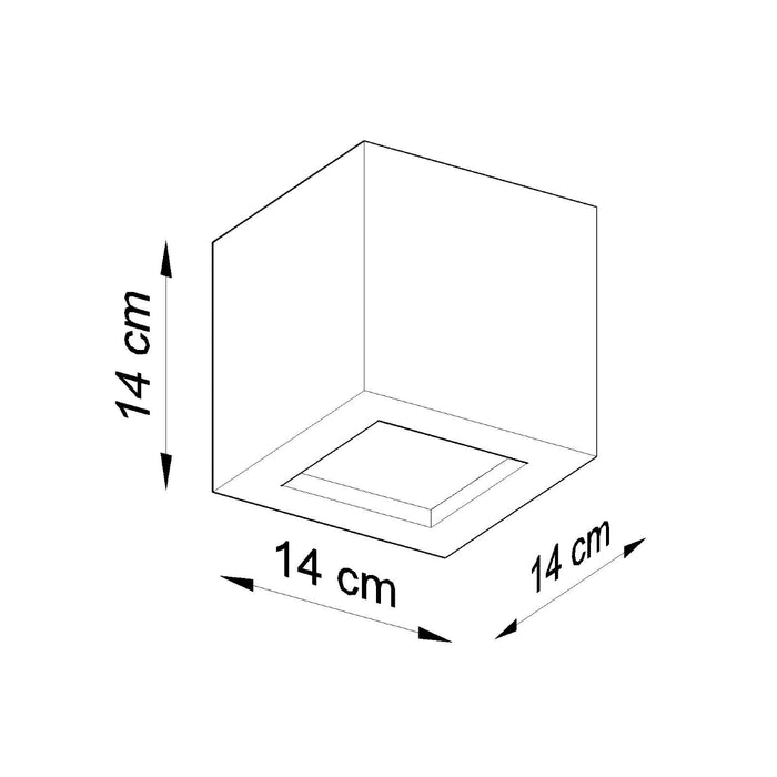 SOLLUX SL.0871 Aplique de Cerámica LEO Gris