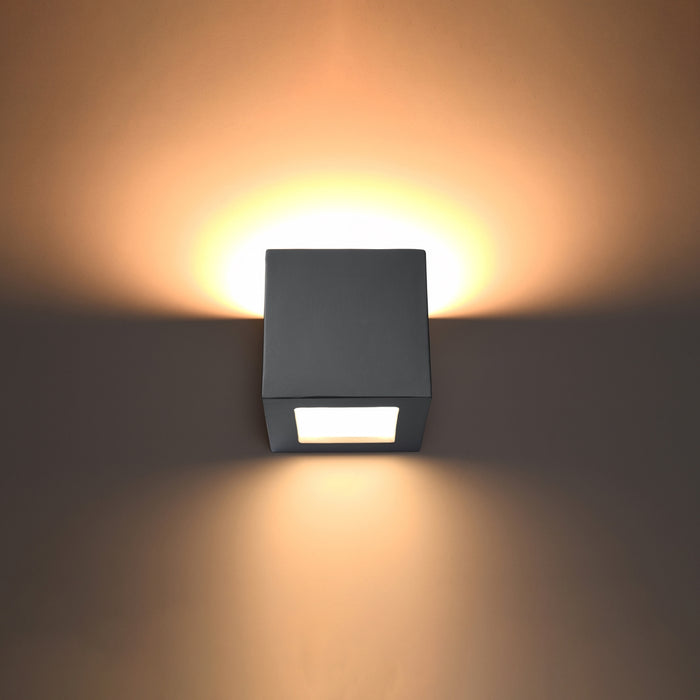 SOLLUX SL.0871 Aplique de Cerámica LEO Gris