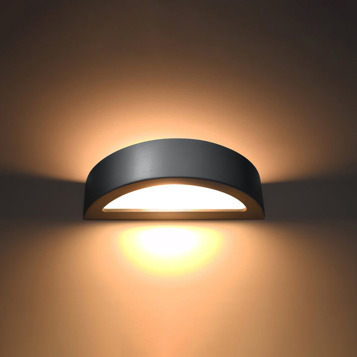 SOLLUX SL.0873 Aplique Cerámica ATENA Gris