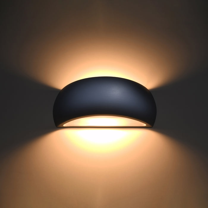 SOLLUX SL.0875 Aplique Cerámica PONTIUS Gris