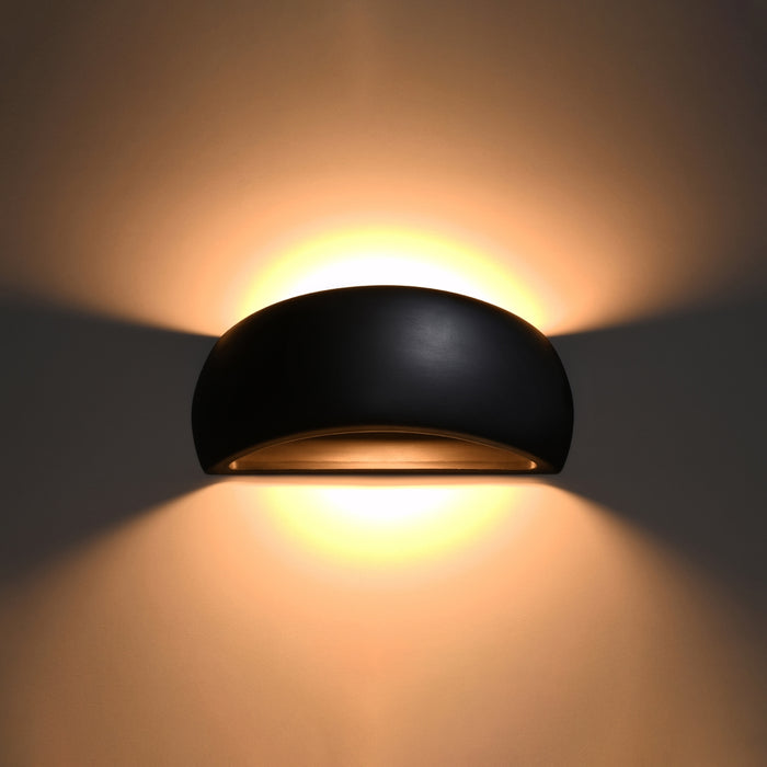 SOLLUX SL.0876 Aplique de Cerámica PONTIUS Negro