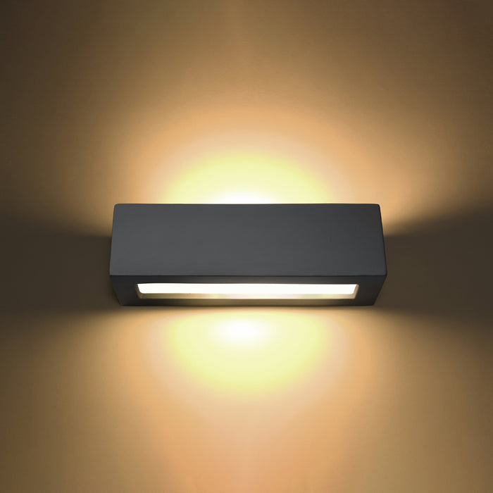 SOLLUX SL.0877 Aplique de Cerámica VEGA Gris