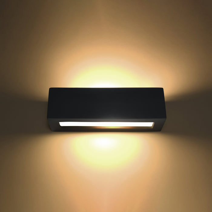 SOLLUX SL.0878 Aplique de Cerámica VEGA Negro