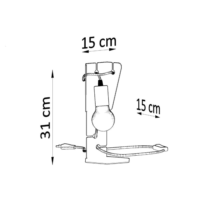 SOLLUX SL.0879 Lámpara de mesa ARBY Blanco