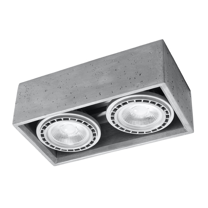 SOLLUX SL.0884 Lámpara de Techo QUATRO 2 Hormigón