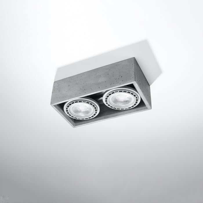 SOLLUX SL.0884 Lámpara de Techo QUATRO 2 Hormigón