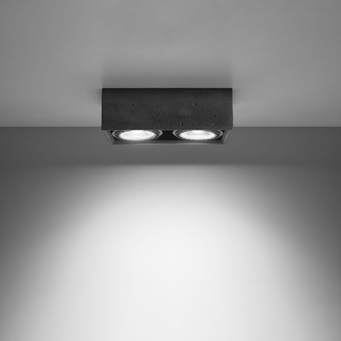 SOLLUX SL.0884 Lámpara de Techo QUATRO 2 Hormigón