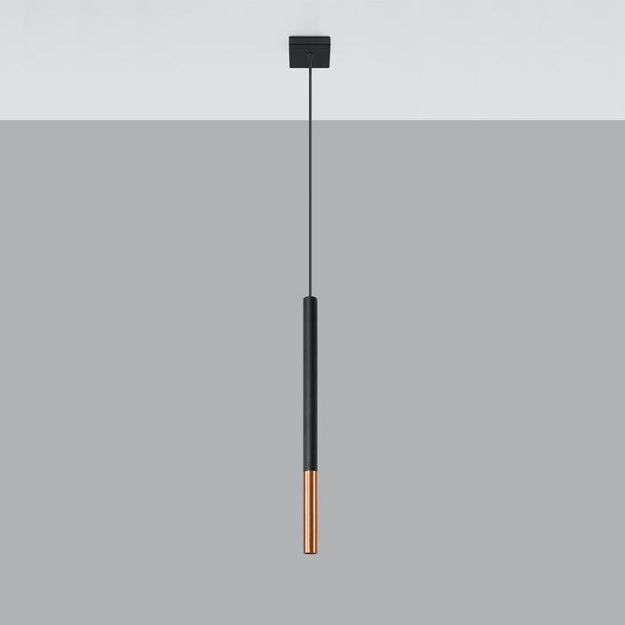 SOLLUX SL.0888 Lámpara Colgante MOZAICA 1 Negro Cobre