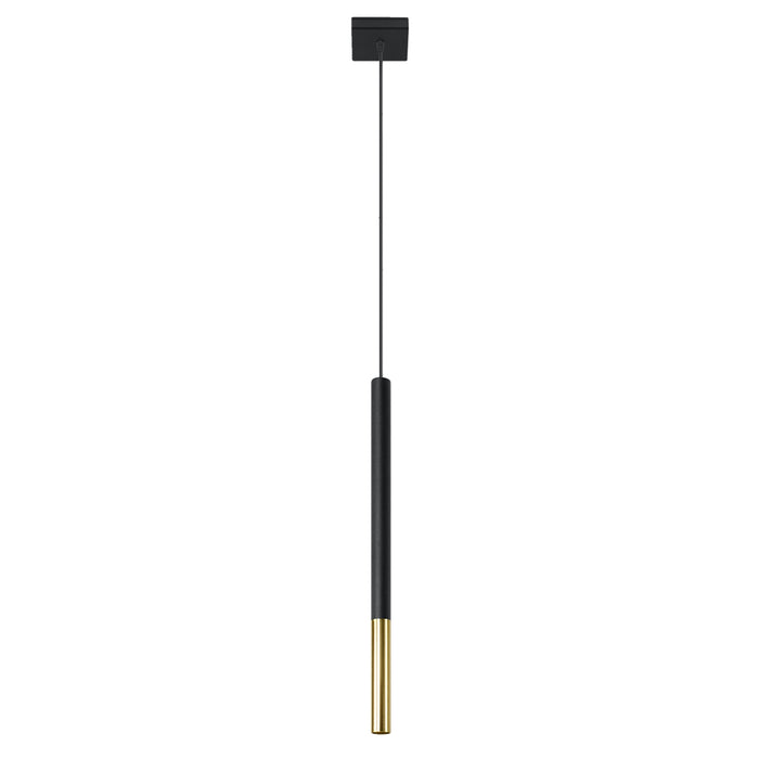 SOLLUX SL.0891 Lámpara Colgante MOZAICA 1 Negro Dorado