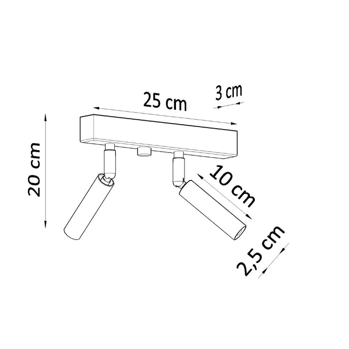 SOLLUX SL.0903 Lámpara de Techo EYETECH 2 Blanco