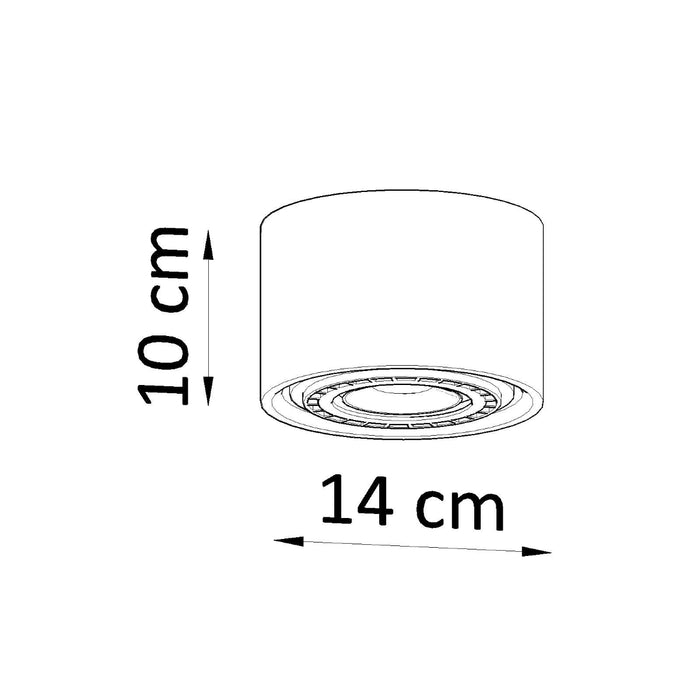 SOLLUX SL.0913 Plafond BASIC 1 Madera Natural