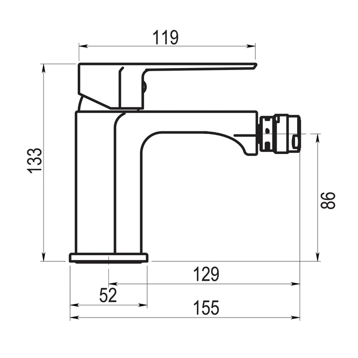 PRESTO 4607011 Aroha bidet Blanco