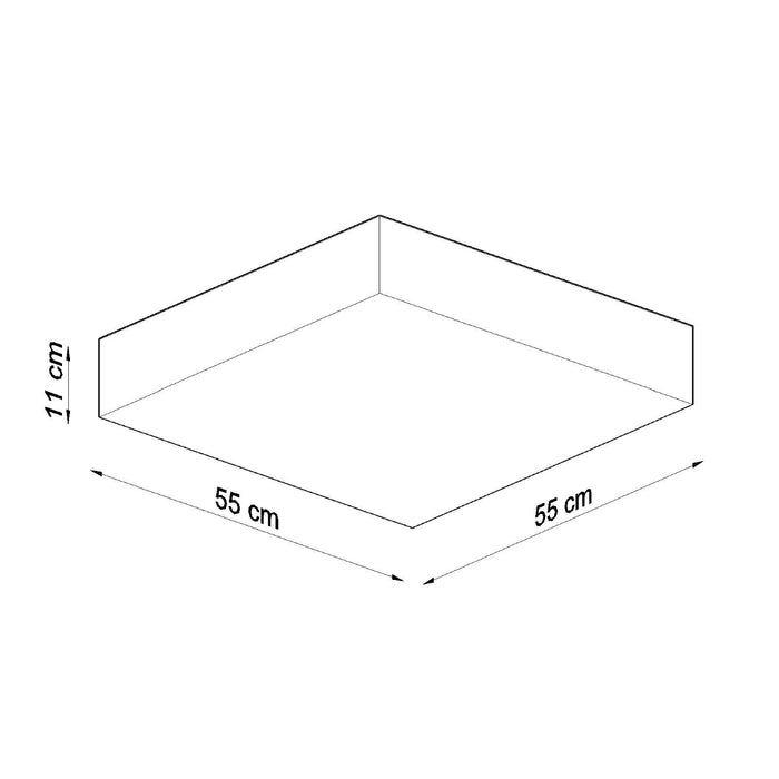 SOLLUX SL.0921 Lámpara de Techo HORUS 55 Gris