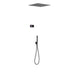 TRES 09288561NM SHOWER TECHNOLOGY Kit Grifo Termostático Electrónico Empotrado 2 Vías Shower Technology para Ducha Negro Mate