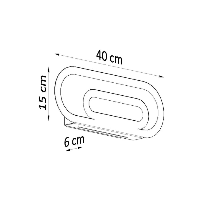 SOLLUX SL.0931 Aplique SACCON Blanco