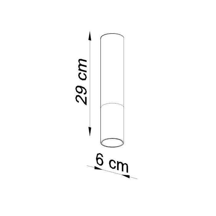 SOLLUX SL.0951 Lámpara de Techo LOOPEZ Negro Dorado
