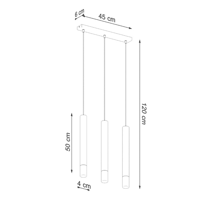 SOLLUX SL.0959 Lámpara Colgante WEZYR 3 Blanco