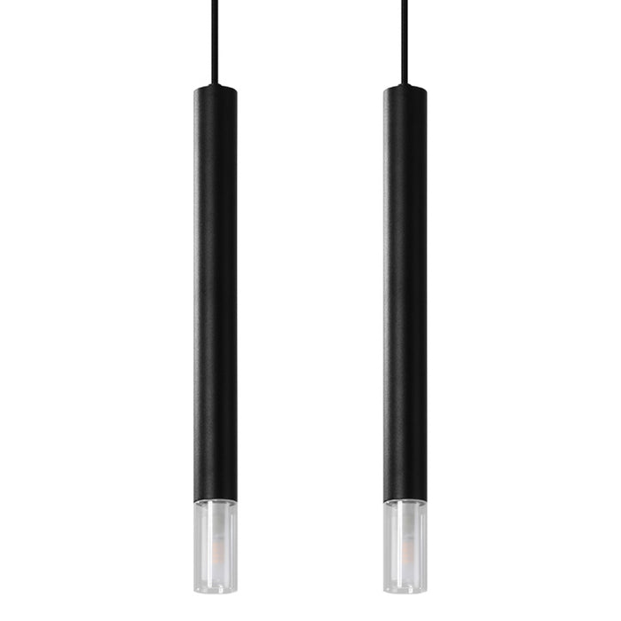 SOLLUX SL.0961 Lámpara Colgante WEZYR 2 Negro