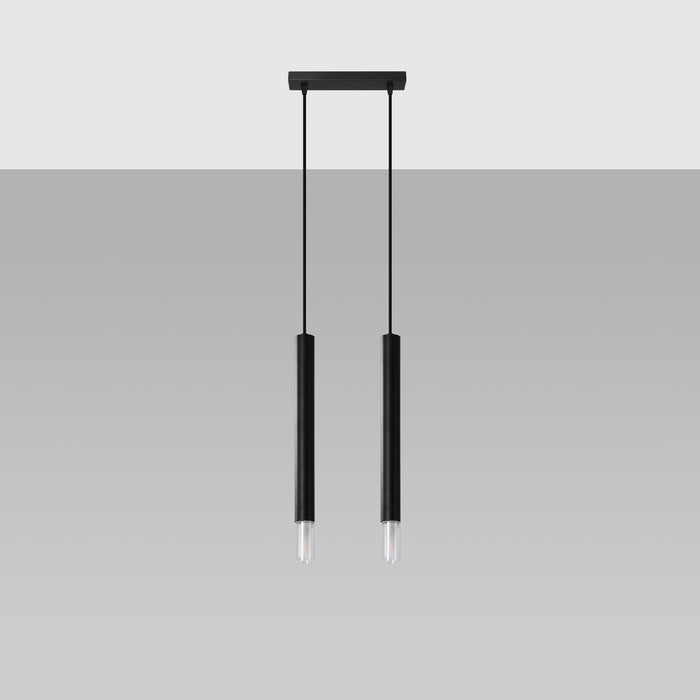 SOLLUX SL.0961 Lámpara Colgante WEZYR 2 Negro