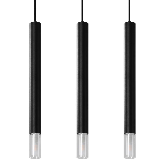 SOLLUX SL.0962 Lámpara Colgante WEZYR 3 Negro