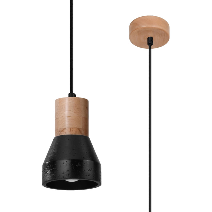 SOLLUX SL.0963 Lámpara Colgante QUBIC Negro