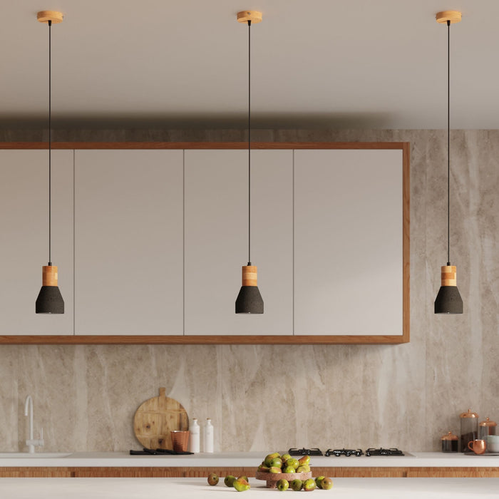SOLLUX SL.0963 Lámpara Colgante QUBIC Negro
