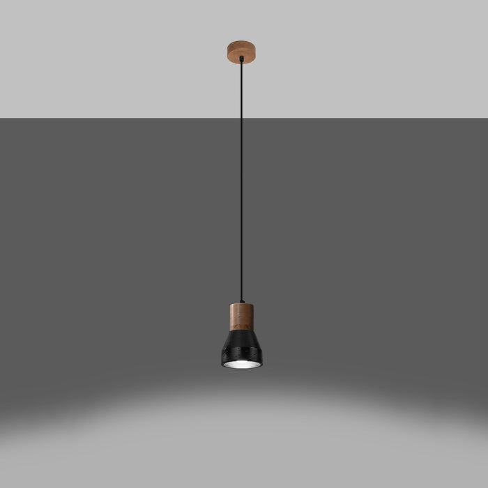 SOLLUX SL.0963 Lámpara Colgante QUBIC Negro