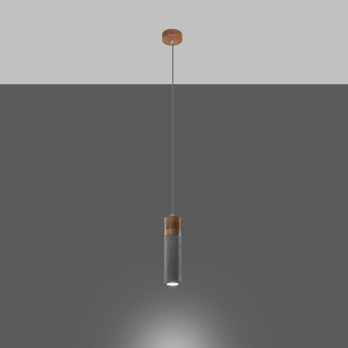 SOLLUX SL.0965 Lámpara Colgante ZANE 1 Gris