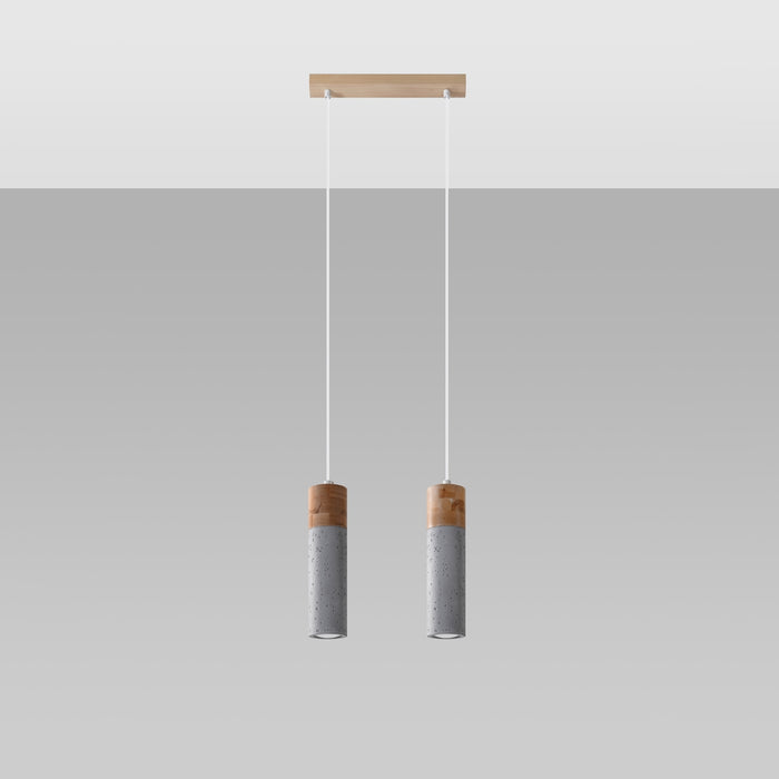 SOLLUX SL.0966 Lámpara Colgante ZANE 2 Gris