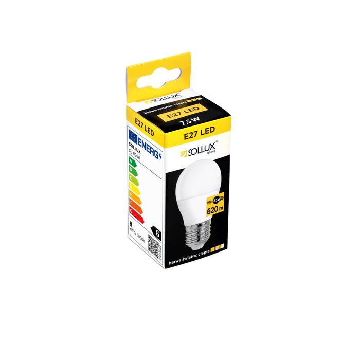 SOLLUX SL.0968 Bombilla LED E27 3000K 7,5W 620lm
