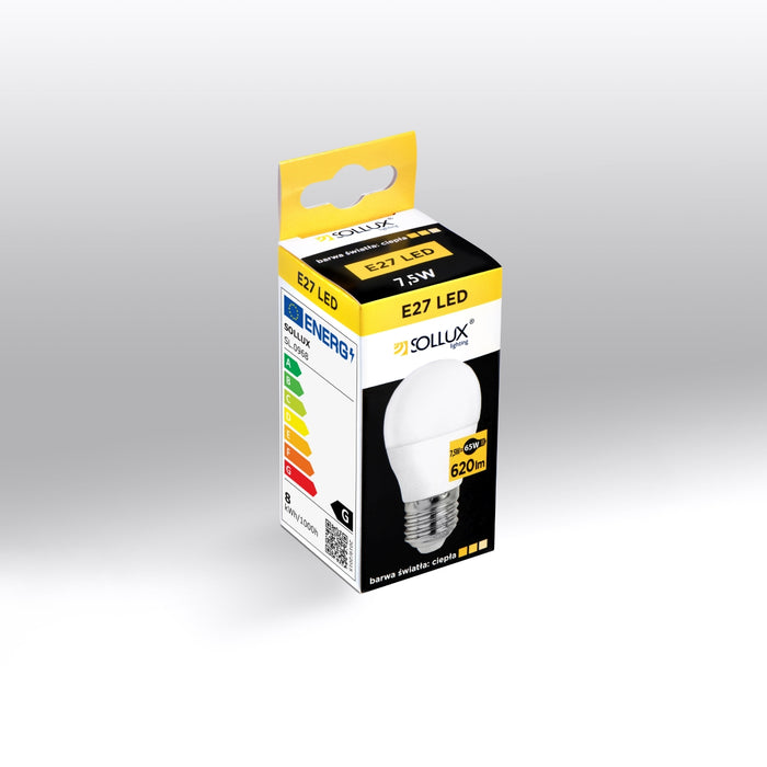SOLLUX SL.0968 Bombilla LED E27 3000K 7,5W 620lm