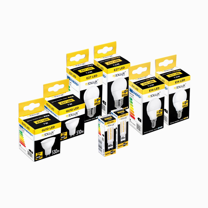 SOLLUX SL.0968 Bombilla LED E27 3000K 7,5W 620lm