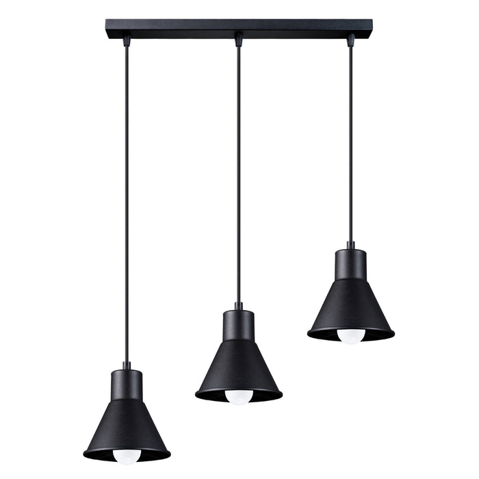 SOLLUX SL.0986 Lámpara Colgante TALEJA 3 Negro [E27]