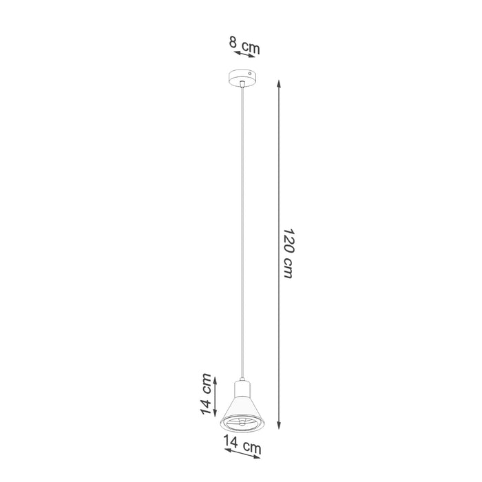 SOLLUX SL.0987 Lámpara Colgante TALEJA 1 Blanco [ES111]
