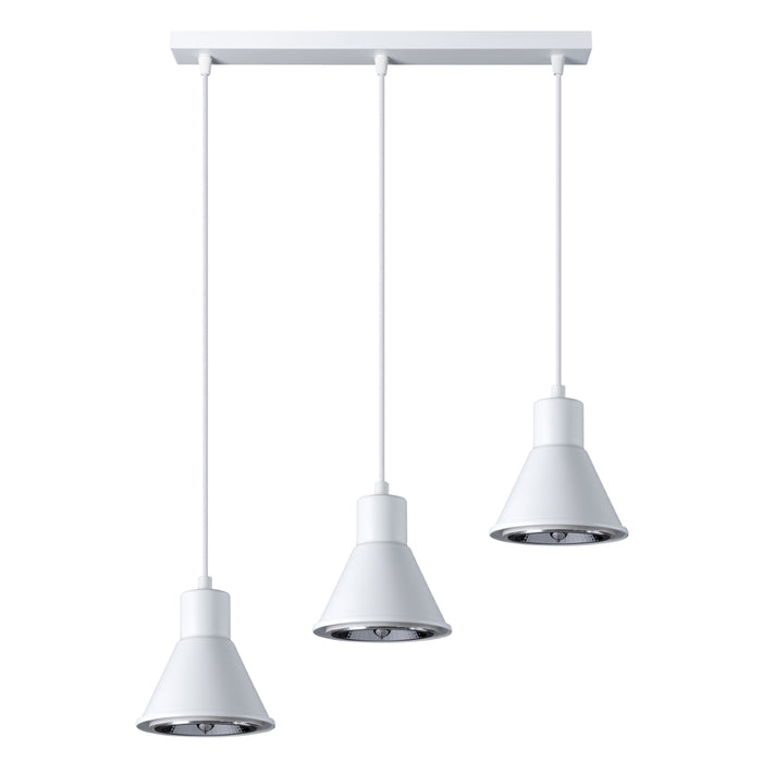 SOLLUX SL.0988 Lámpara Colgante TALEJA 3 Blanco [ES111]