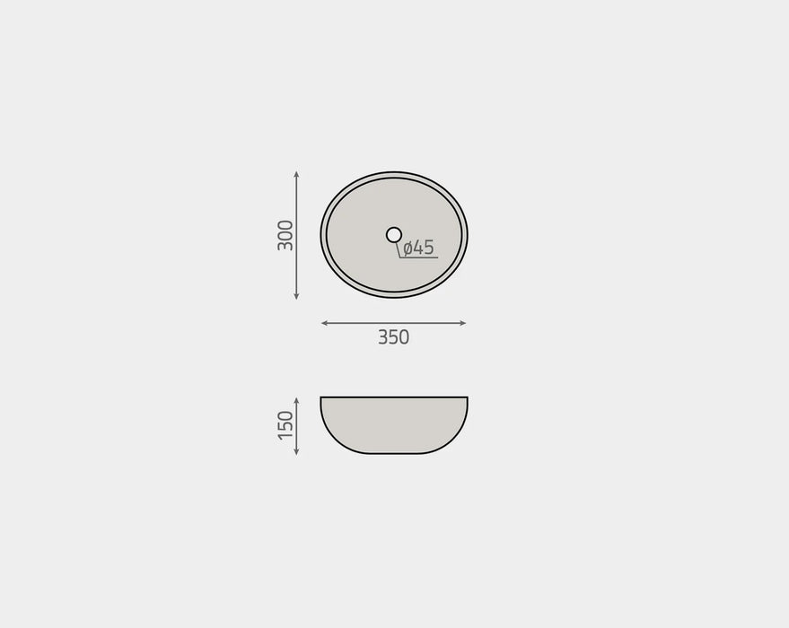 BhD 7062 DOVER Lavabo Circular Piedra Beige