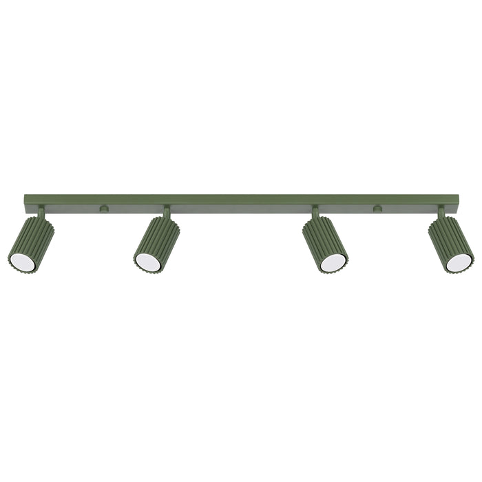 SOLLUX SL.1622 KARBON Lámpara De Techo 4l Verde Oliva
