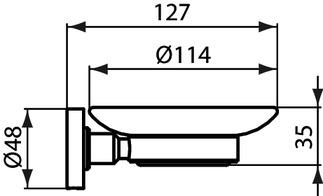 IDEAL STANDARD A9123AA IOM Jabonera Cristal Transparente-Cromo