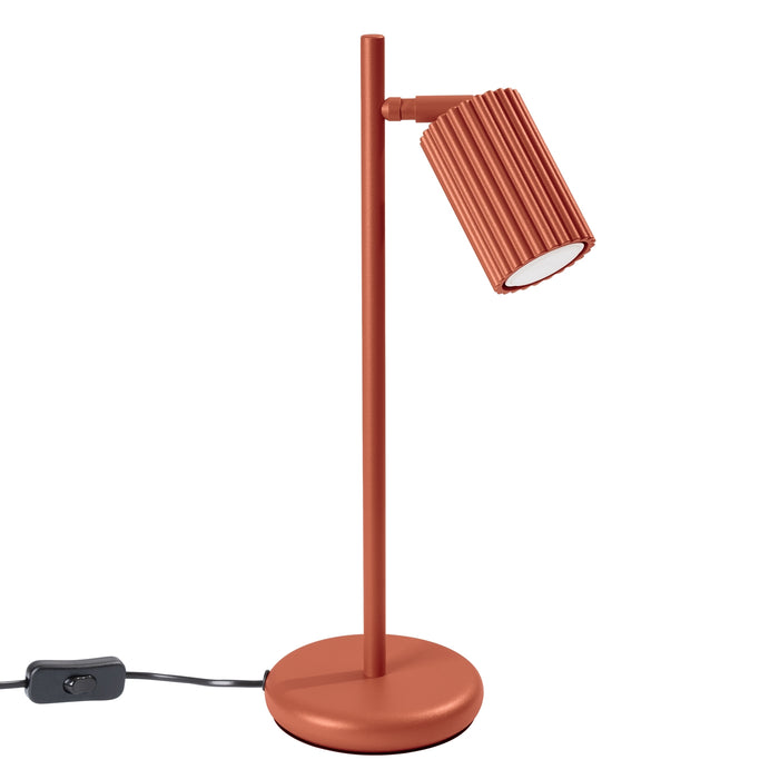 SOLLUX SL.1643 KARBON Lámpara De Mesa Rojo Ocre