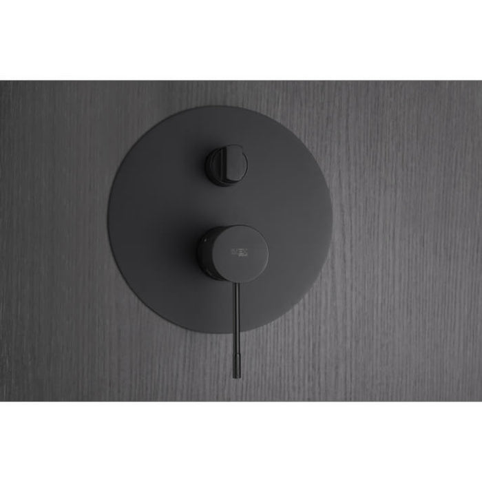 IMEX GPD038/NG LINE Conjunto de Ducha Empotrado Monomando Negro Mate