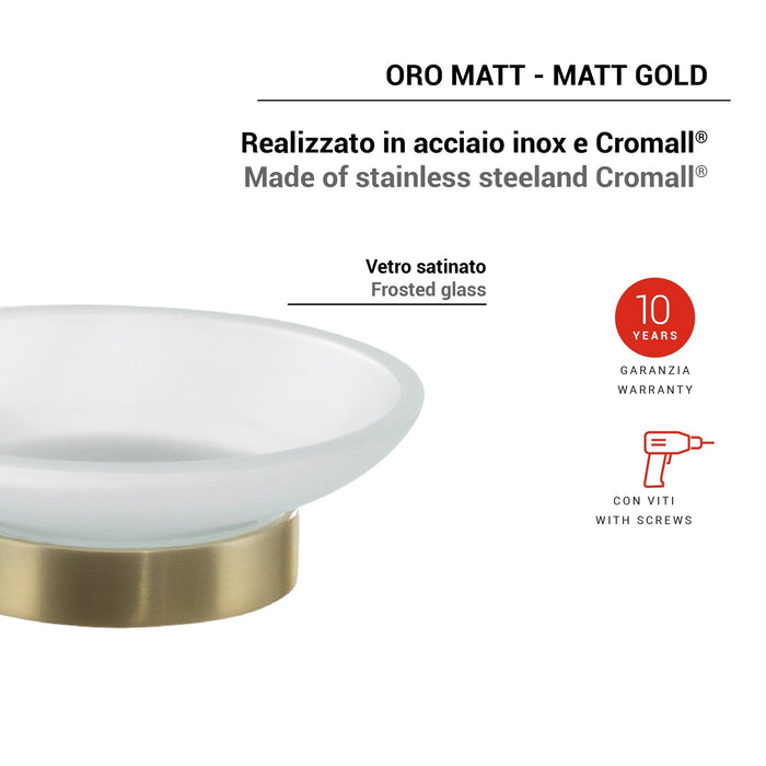 GEDY TN118800000 TONALE Jabonera Oro Mate