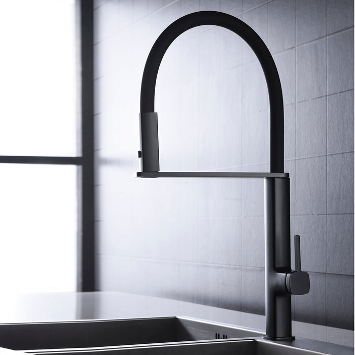 IMEX GCE019/NG MENORCA Grifo de Cocina Negro Mate