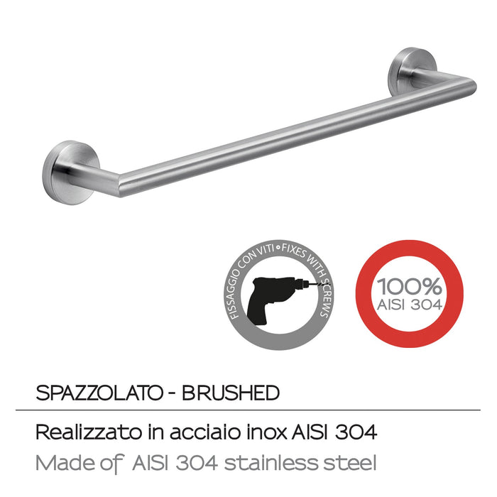 GEDY 50214538000 PROJECT Toallero 45 cm Cepillado