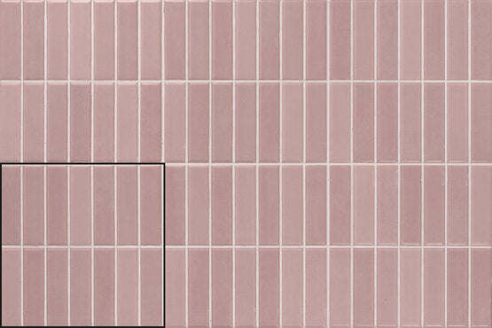 CARMEN A040933 INCISION ACQUARELLA ROSE 20X20 Azulejo Esmaltado